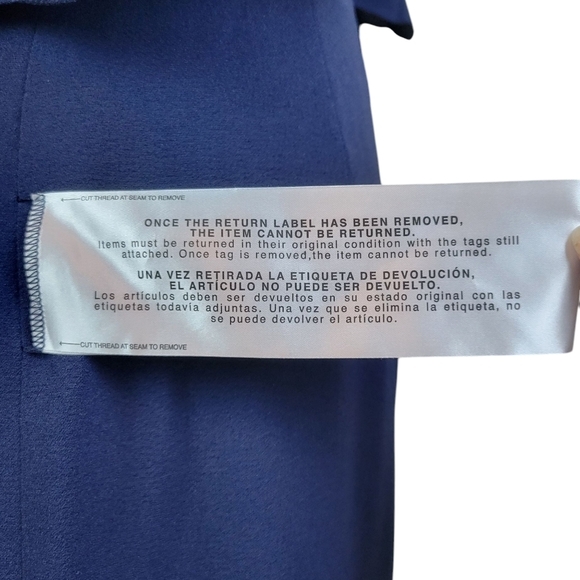 Dress the Population Dress Womens XS Navy Louisa Flutter Sleeve‎ Sheath V Neck - Picture 10 of 13